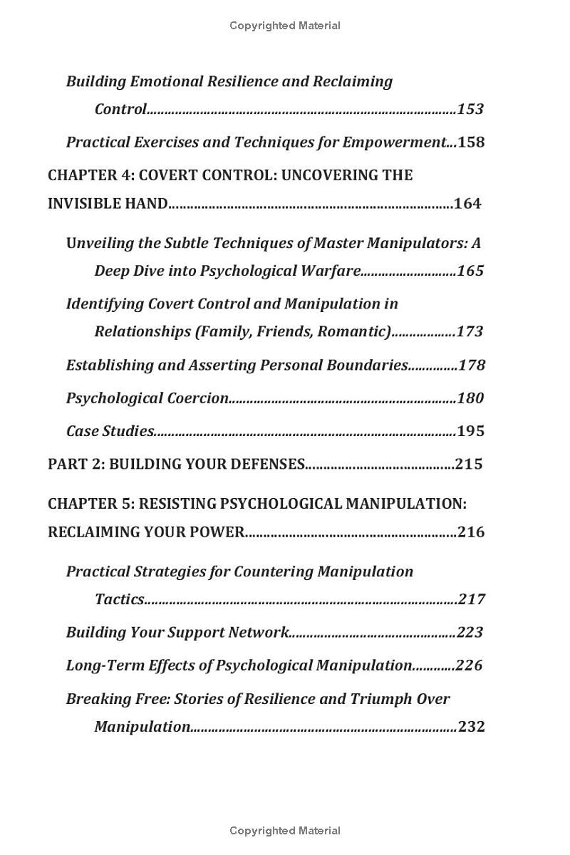 Dark Psychology and Manipulation Mastery: A Complete Guide to Navigating Toxic Relationships, Gaslighting, Love Bombing, Covert Emotional Control, Persuasion Tactics, and Influence Techniques [PART 1]