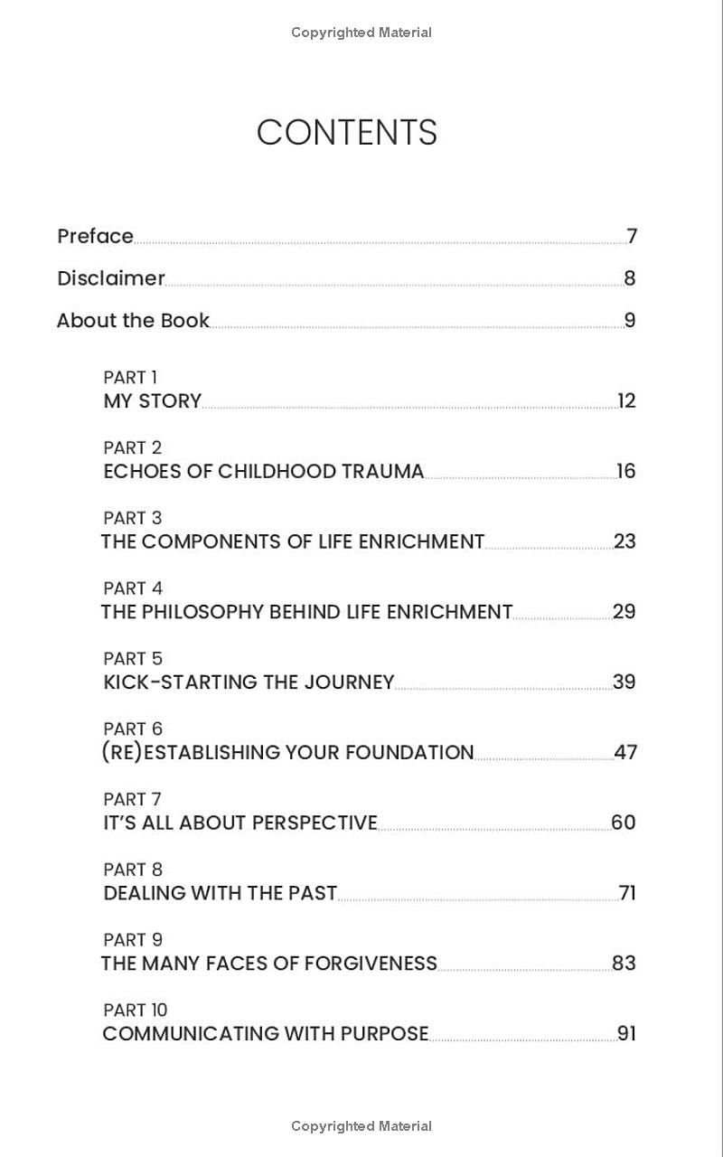 The Life Enrichment Journey: A Guide to Overcoming the Lasting Effects of Childhood Trauma