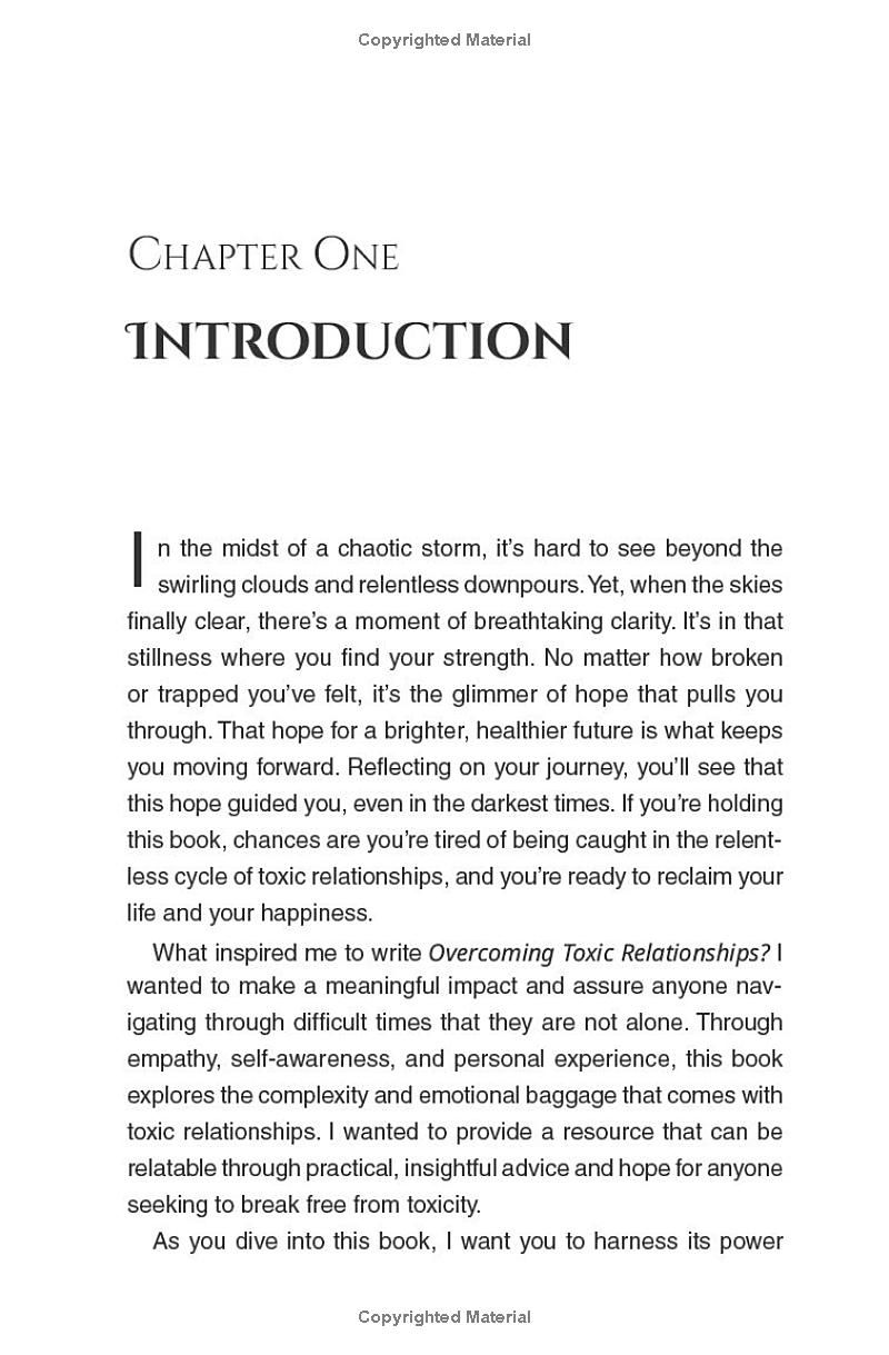 Overcoming Toxic Relationships: Navigate Through Your Recovery With Confidence Prevent Future Emotional Harm, Build Healthier Interpersonal Connections and Learn To Breathe Again