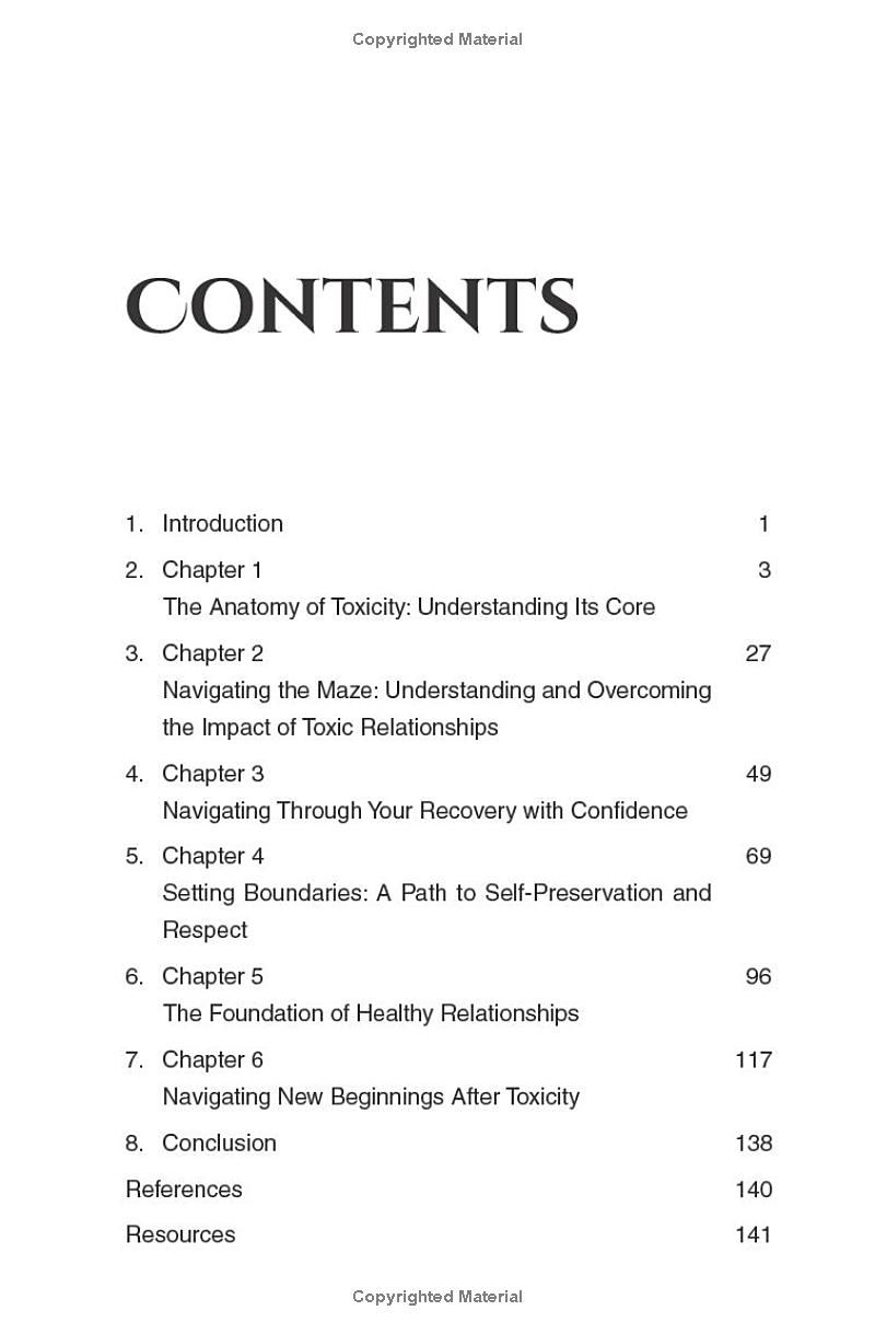 Overcoming Toxic Relationships: Navigate Through Your Recovery With Confidence Prevent Future Emotional Harm, Build Healthier Interpersonal Connections and Learn To Breathe Again