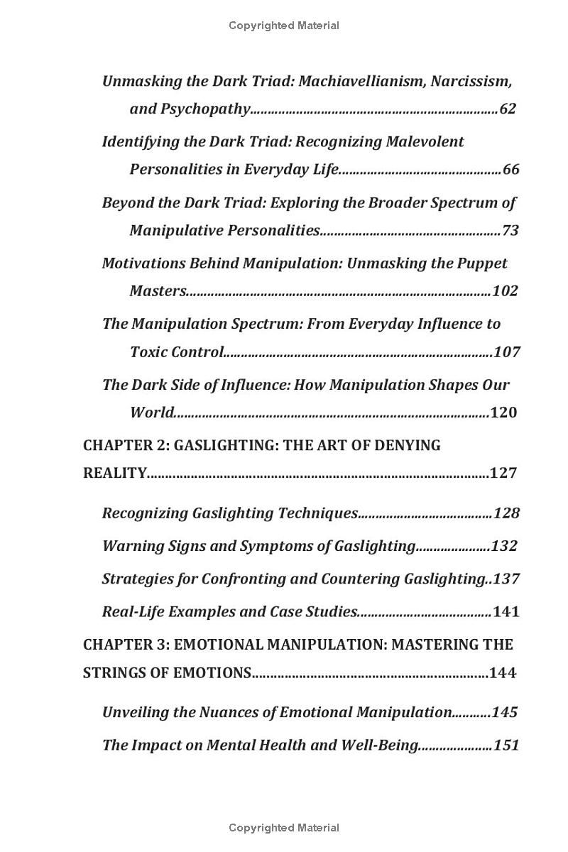 Dark Psychology and Manipulation Mastery: A Complete Guide to Navigating Toxic Relationships, Gaslighting, Love Bombing, Covert Emotional Control, Persuasion Tactics, and Influence Techniques [PART 1]