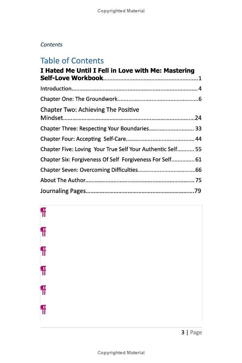 I Hated Me Until I fell In Love With ME: Mastering self-love workbook