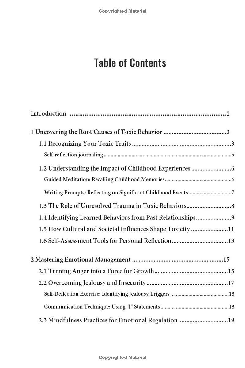 How To Stop Being Toxic: A 5-Step Guide to Quitting Manipulative and Narcissistic Behaviors, Avoiding Hurting the People You Love for Lasting Personal Empowerment and Healthy Relationships.