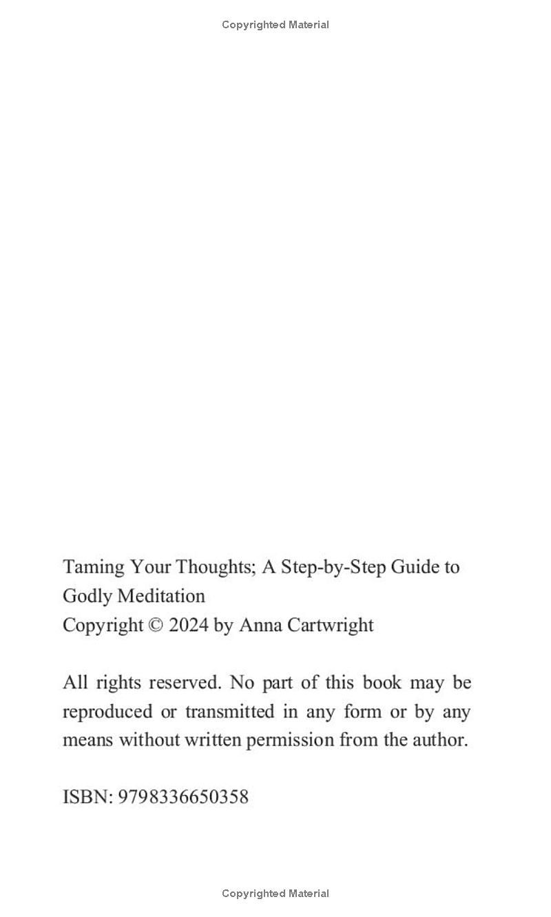 Taming Your Thoughts: A Step-by-Step Guide to Godly Meditation