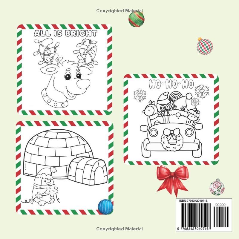 Cozy Up to Christmas Coloring Book: Bold, Cute, and Easy Designs for Kids and Adults: Perfect for Relaxation and Stress Relief.