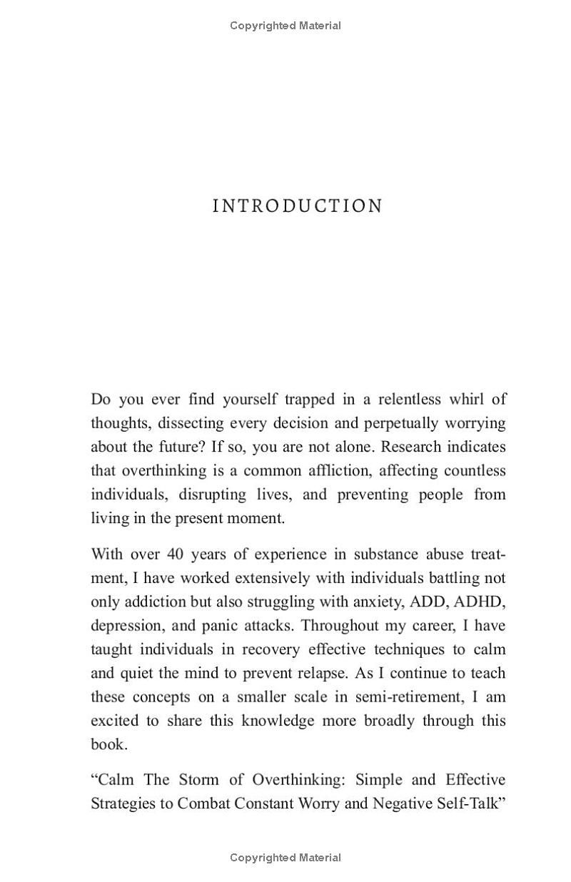 Calm The Storm of Overthinking: Simple and Effective Strategies to Combat Constant Worry and Negative Self-Talk