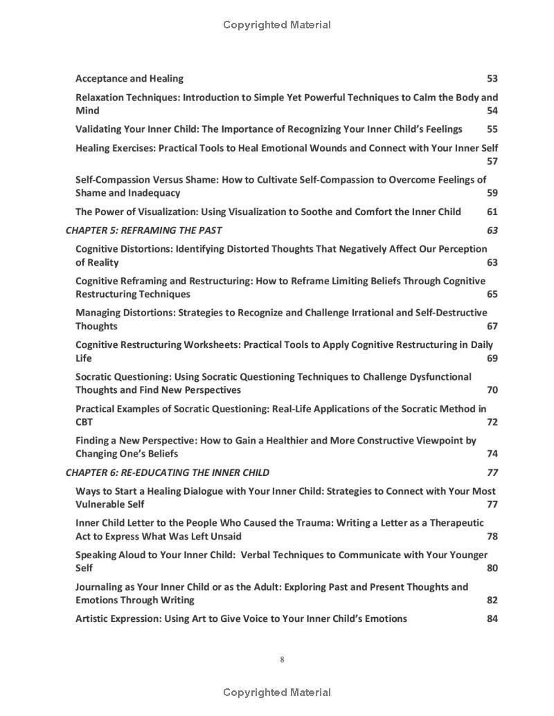 Healing Your Wounded Inner Child: A Workbook for Overcoming Childhood Abuse, Neglect, and Trauma with Practical Cognitive Behavioral Therapy (CBT) Exercises to Rediscover Inner Peace