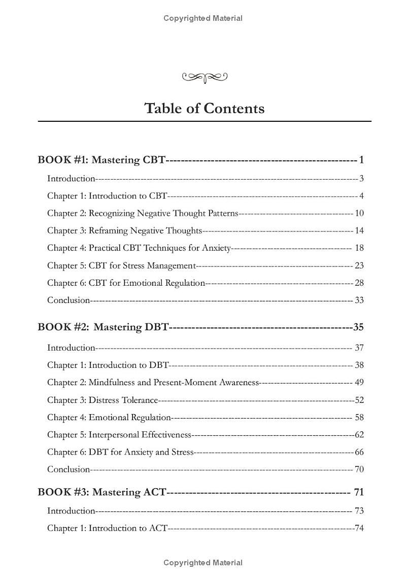 Mastering CBT, DBT, and ACT (8 in 1): Unlock the Power of CBT, DBT, & ACT to Overcome Anxiety, Stress, C-PTSD, Overthinking and Emotional Struggles. ... Coach and Community (Mental Wellness)