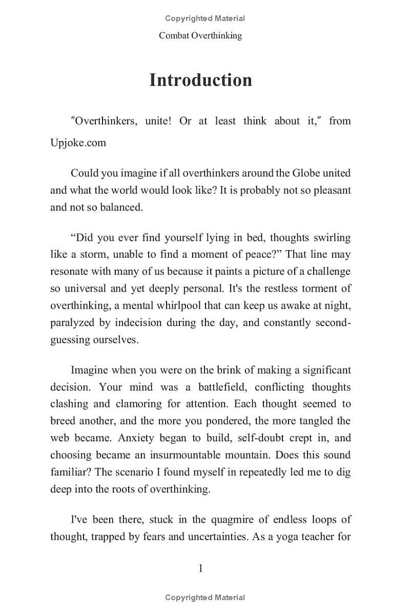 Combat Overthinking: 7 PROVEN STEPS TO END NEGATIVE THOUGHTS, GAIN MINDFULNESS, AND BUILD GOOD HABITS TO MASTER YOUR EMOTIONS AND MIND.