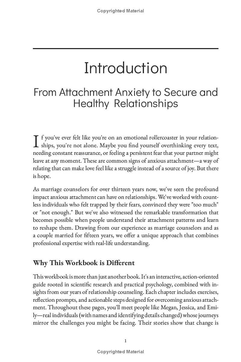 The Anxious Attachment Recovery Workbook: Practical Tools to Conquer Relationship Fears, Build Confidence and Security, and Create Lasting Happiness in Life and Love (Relationship Wellness Series)