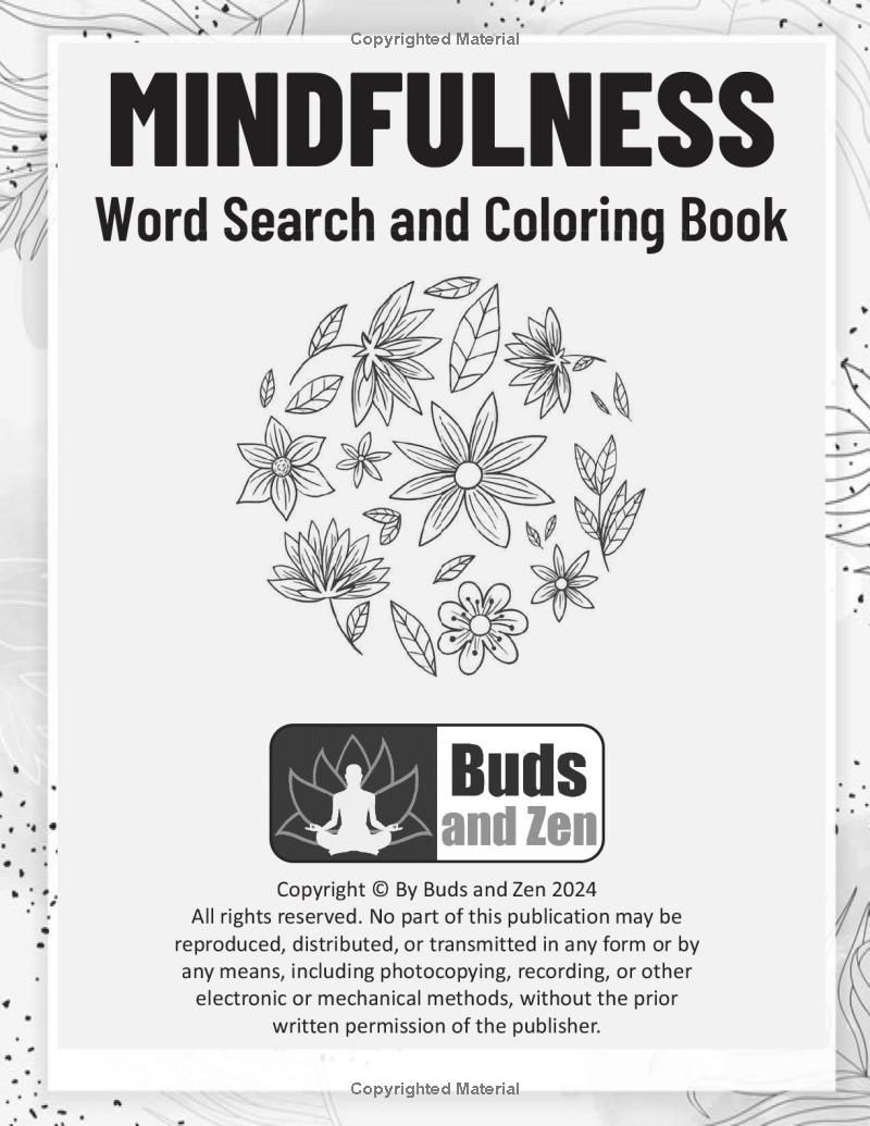 Mindfulness Word Search Book for Adults: 100 Large Print Word Puzzle for Inner Peace, Creativity and Manifestation with Mandala Coloring Twist