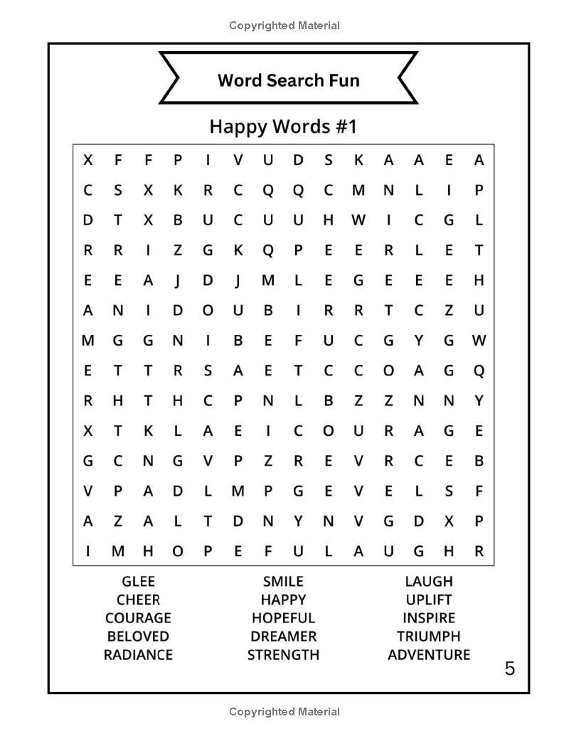 Joyful Mixed Puzzles: Large Print Word Games, Sudoku, and Brain Boosters for Relaxation and Inspiration