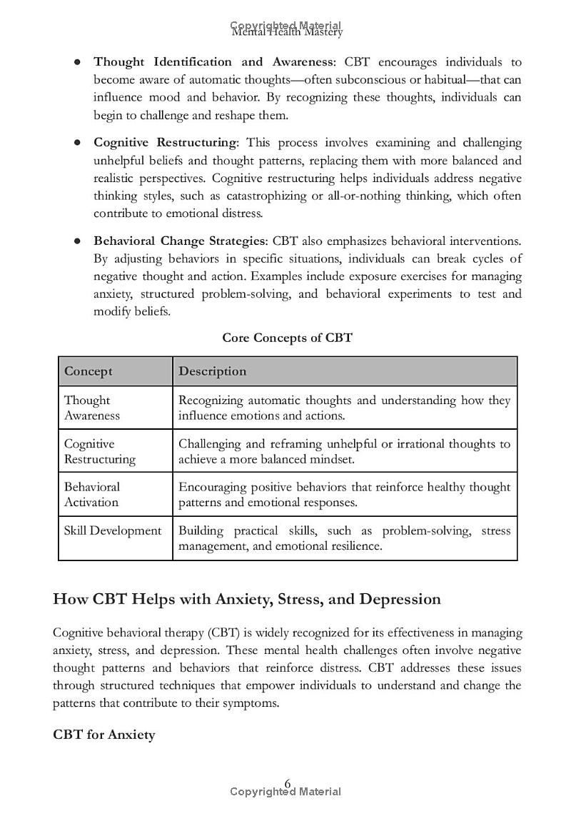 Mastering CBT, DBT, and ACT (8 in 1): Unlock the Power of CBT, DBT, & ACT to Overcome Anxiety, Stress, C-PTSD, Overthinking and Emotional Struggles. ... Coach and Community (Mental Wellness)