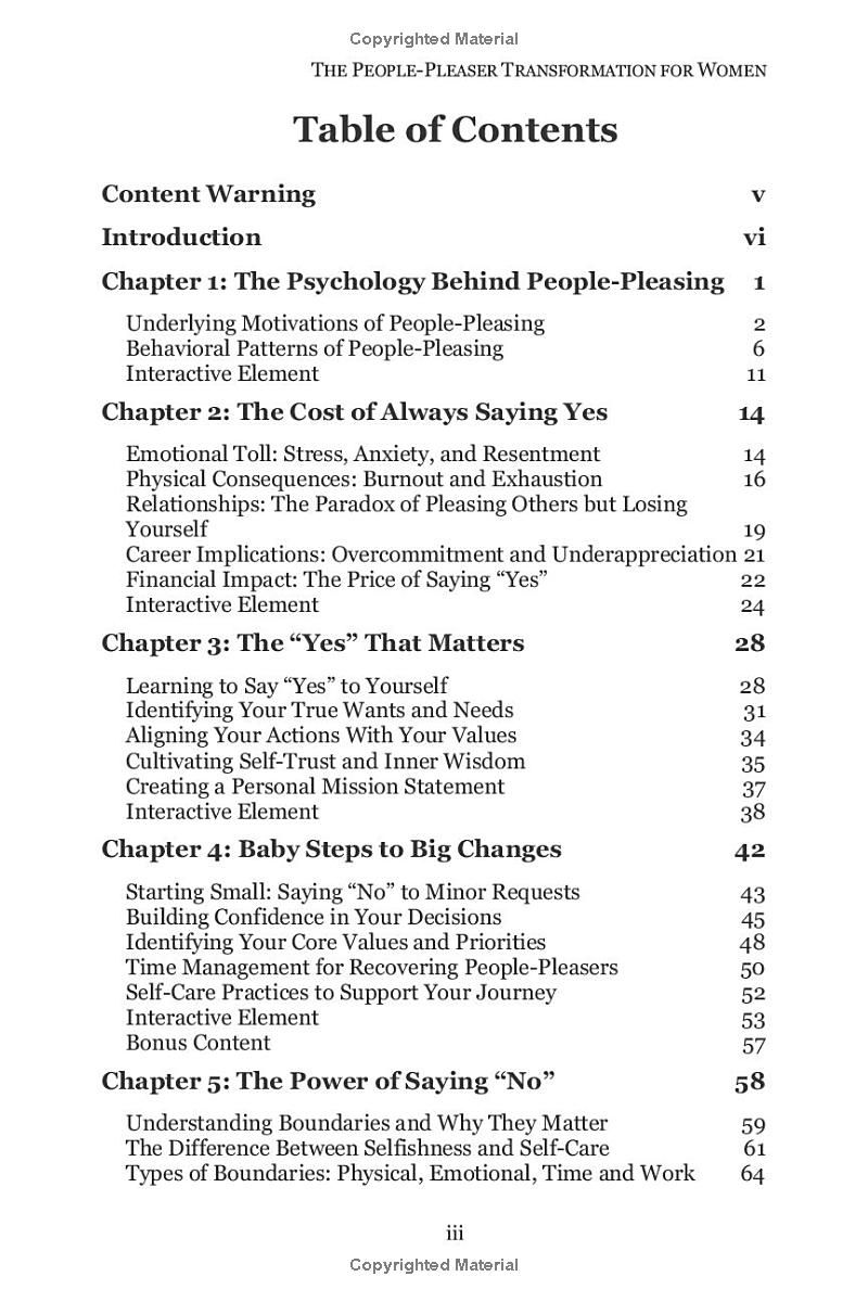 The People Pleaser Transformation For Women: Learn How & Why to Set Healthy Boundaries & Say Yes to Your No (Self Worth & Empowerment Series)