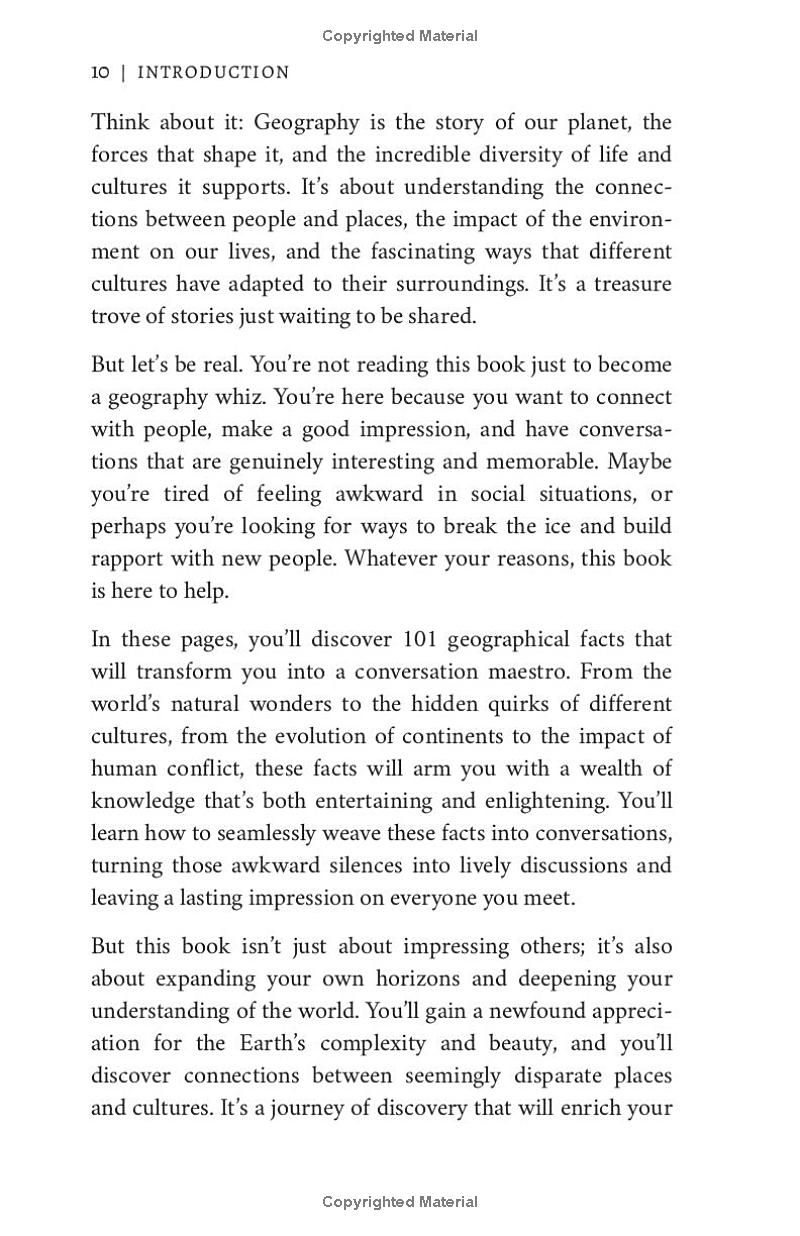 Talk of the Party: 101 Geographical Facts: Become the Life of Any Social Event With Facts That Intrigue, Ignite Conversations, and Make You Unforgettable