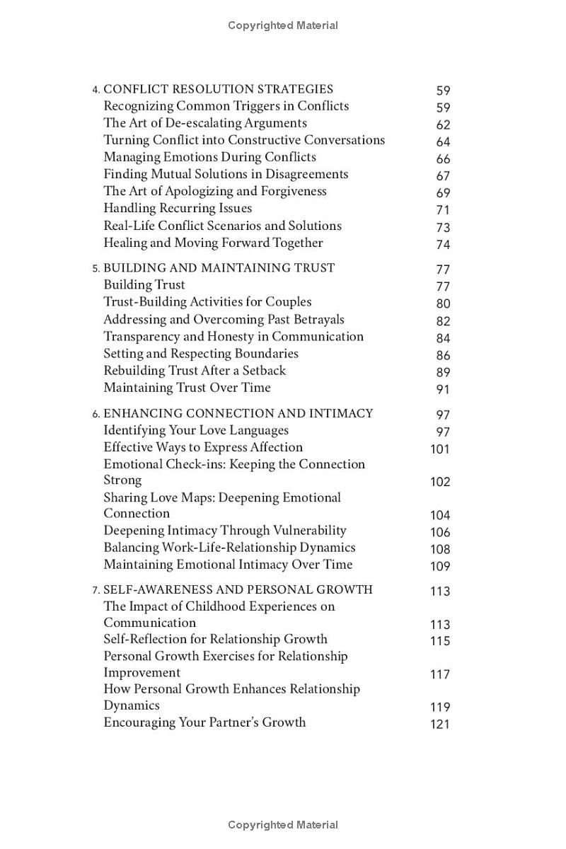 COMMUNICATION SKILLS FOR COUPLES MADE SIMPLE: 7-STEP WORKBOOK TO BUILD TRUST, RESOLVE CONFLICTS, MASTER ACTIVE LISTENING, AND CREATE A FULFILLING RELATIONSHIP IN JUST 10 MINUTES A DAY