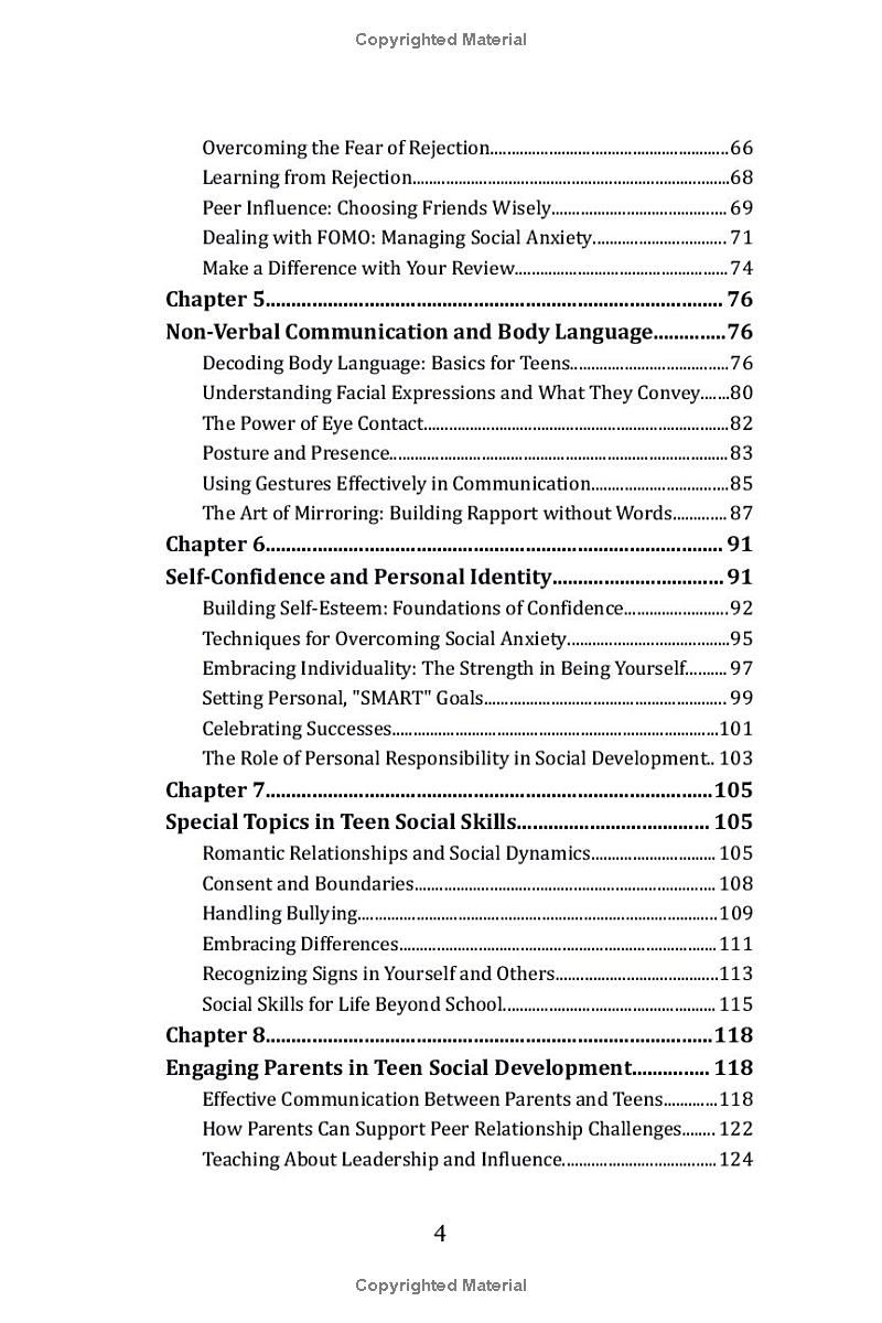 Authentic Social Skill for Teens: Your Essential Guide to Manage Social Anxiety, Peer Pressure, and Rejection To Build Self-Confidence In Any Social Situation