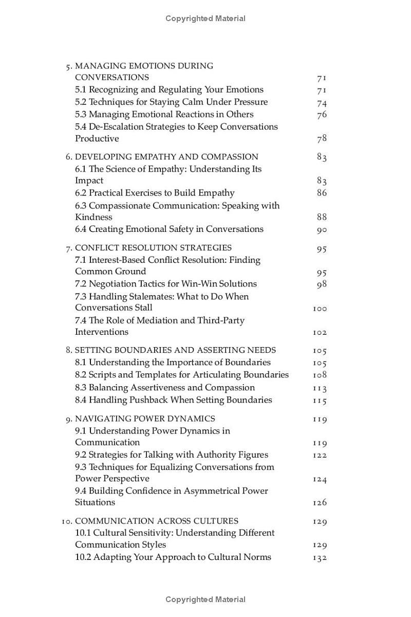 Difficult Conversations Made Easy: Master Effective Communication with Proven Conflict Resolution Strategies to Increase Confidence, Navigate Difficult Conversations, and Stren