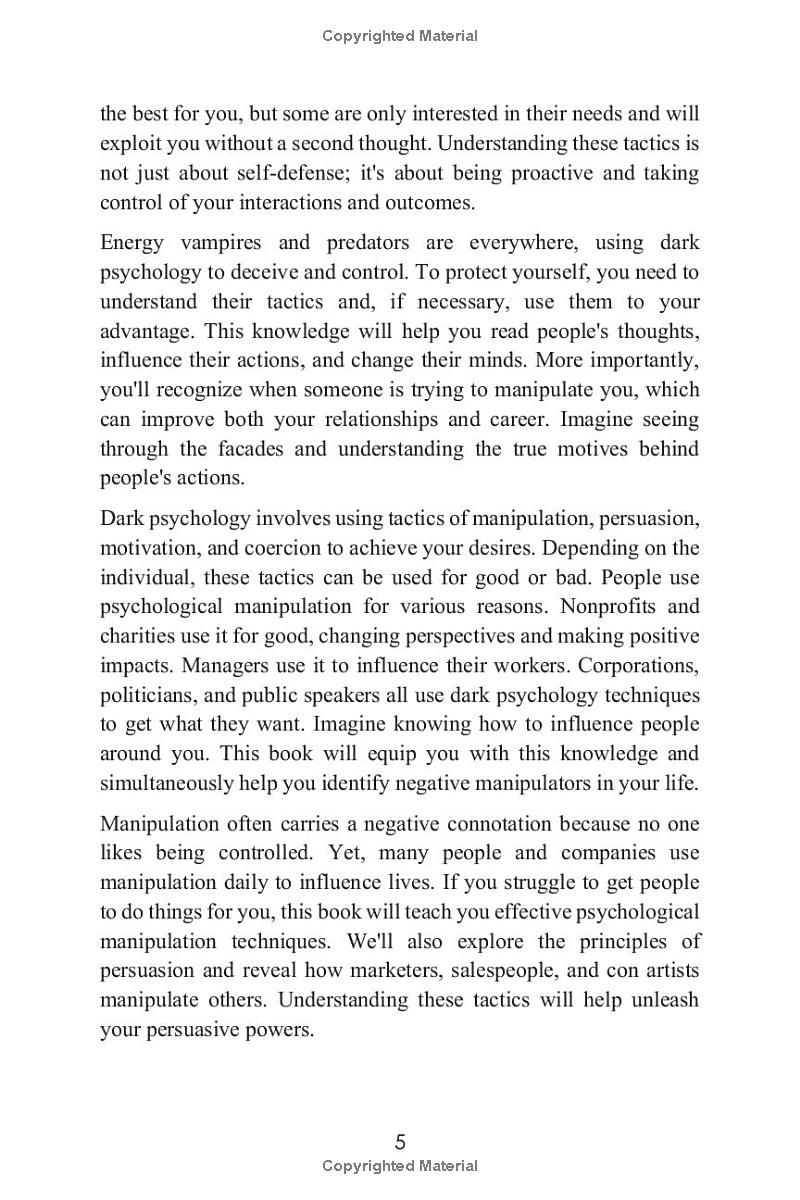 THE Bible of Dark Psychology: The Only Book Youll Ever Need to Understand Peoples Thoughts, Actions and How to Change Them.