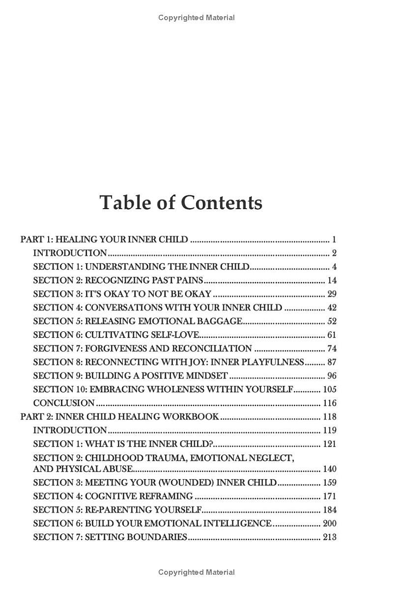 Inner Child Recovery Guide and Workbook: Practical Steps to Heal Childhood Trauma, Neglect, and Emotional Wounds for Inner Peace (Self-Development)