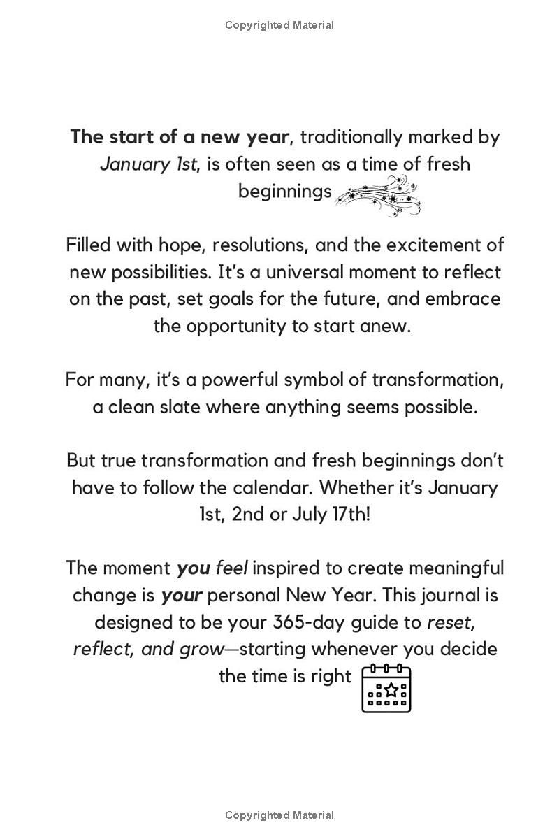 New Year Reset Journal: Guided Prompts for Reflection, Renewal & Manifestation