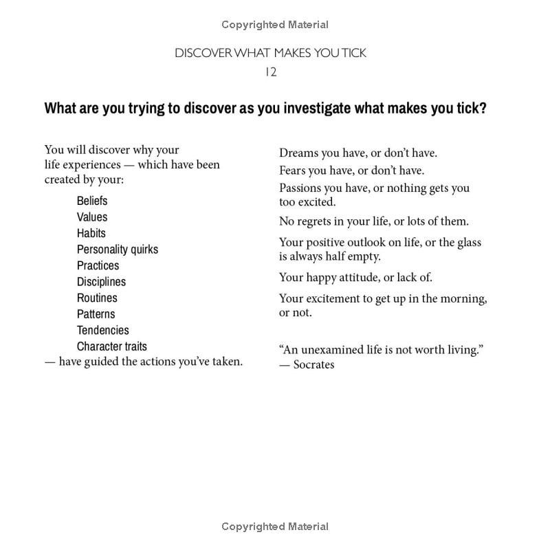 Discover What Makes You Tick: Understand Why Youre Enjoying Life Or Not: Inspirational Self-Help, Personal Growth Book, Positive Affirmation, ... Techniques for Self-Discovery & Development