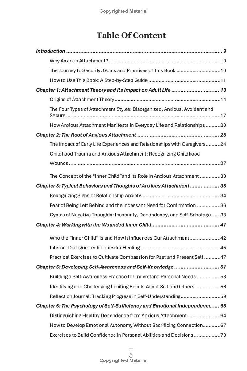 Anxious Attachment Recovery: Break Free from Relationship Anxiety and Insecurity to Build Deep Connections by Healing Your Inner Child and Reclaiming Self-Confidence