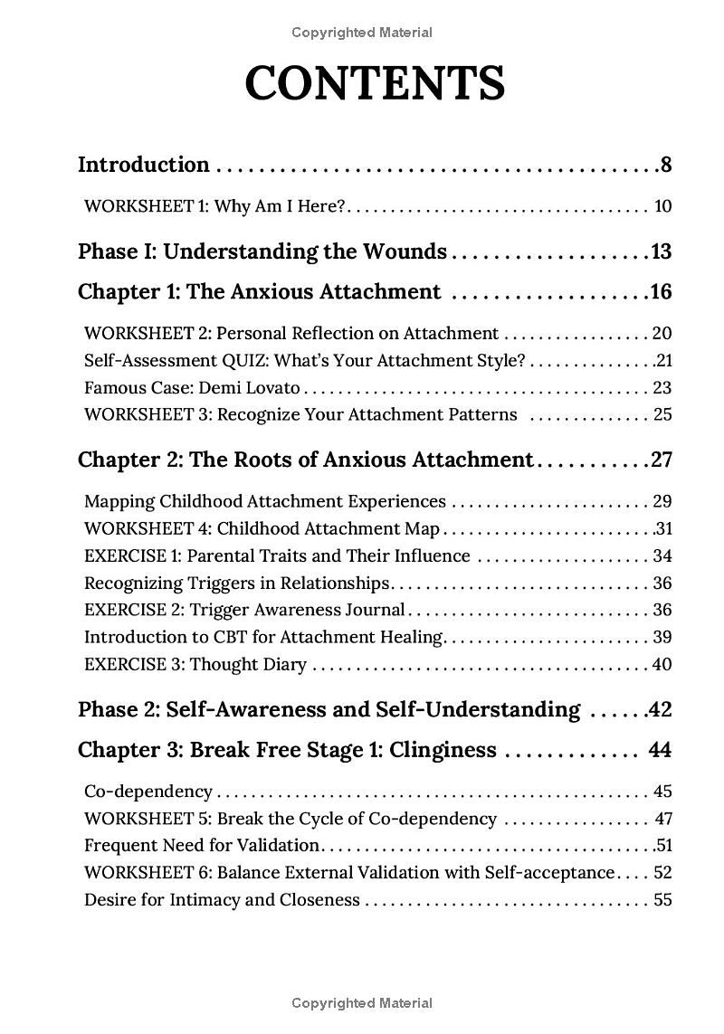 The Anxious Attachment Recovery Workbook: Transform Relationship Anxiety into Lasting Confidence and Security - A Practical Guide to Breaking Free from Clinginess, Overthinking, and Self-Doubt in Love