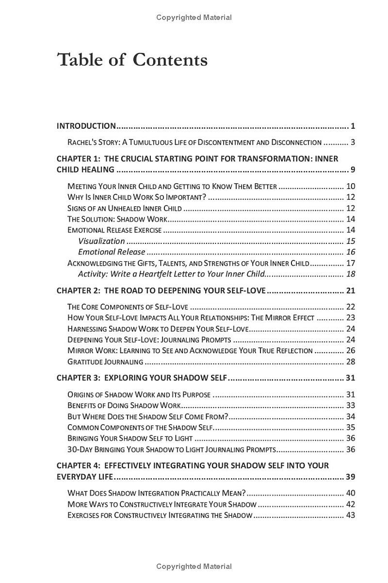 Embrace Your True Self : The Shadow Work Book: A Beginner’s Guide to Healing Your Inner Child, Deepening Self-Love, and Transforming Your Life With Guided Prompts and Exercises