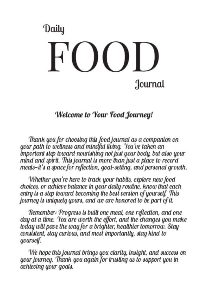 Daily Food Journal: A 90-Day Tracker for Meals, Wellness, and Weight Loss Goals