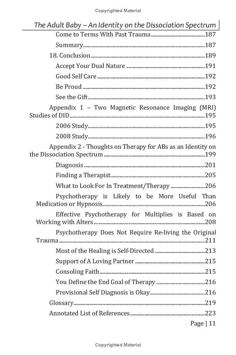 The Adult Baby (Diaper Version): An identity on the dissociation spectrum