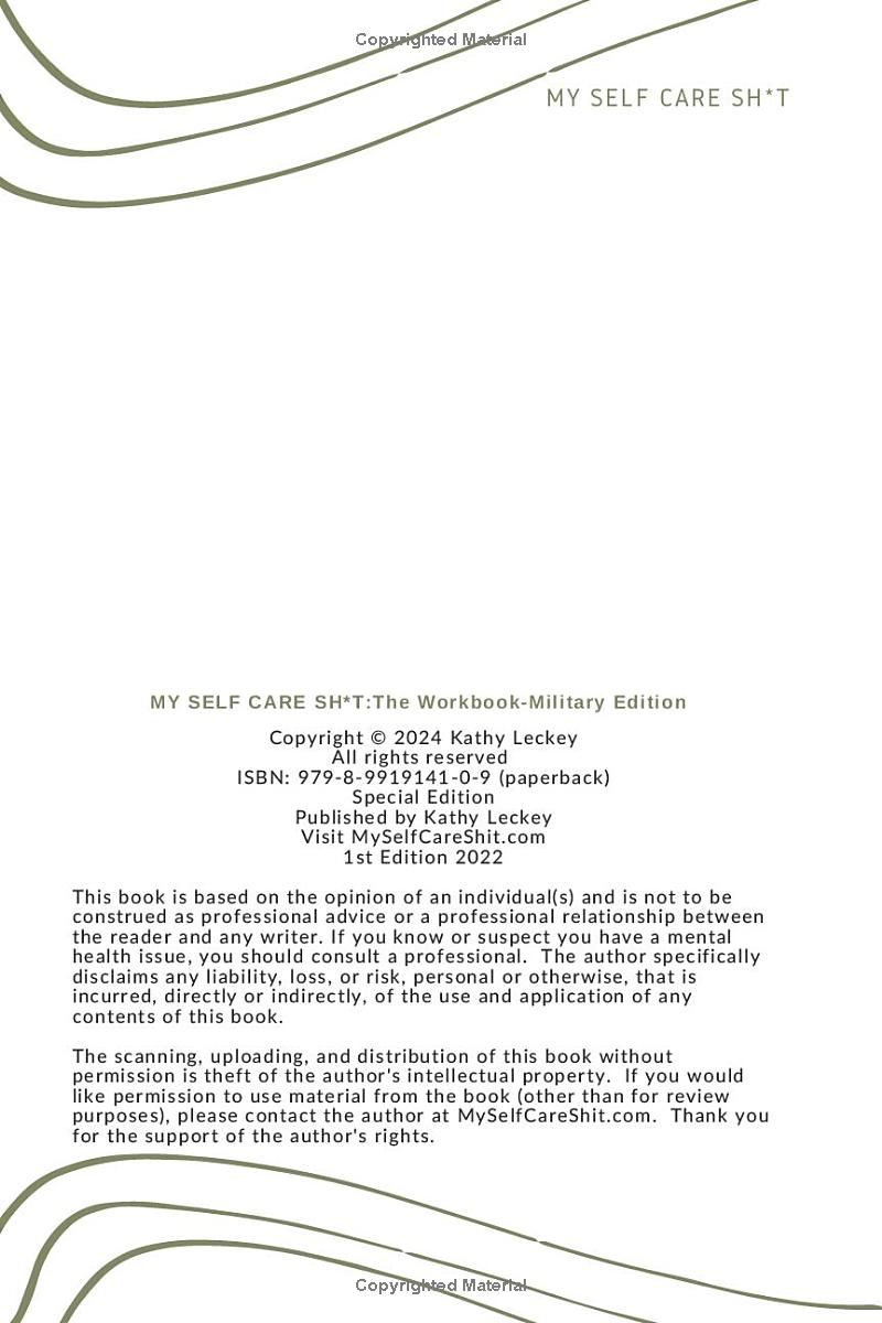 My Self Care Sh*t: The Workbook-Military Edition