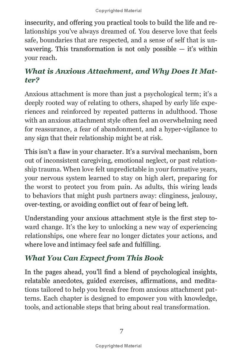 Recovering Anxious Attachment: Free Yourself, Gain Confidence, and Thrive in Relationship. Healing an Anxious Attachment Style