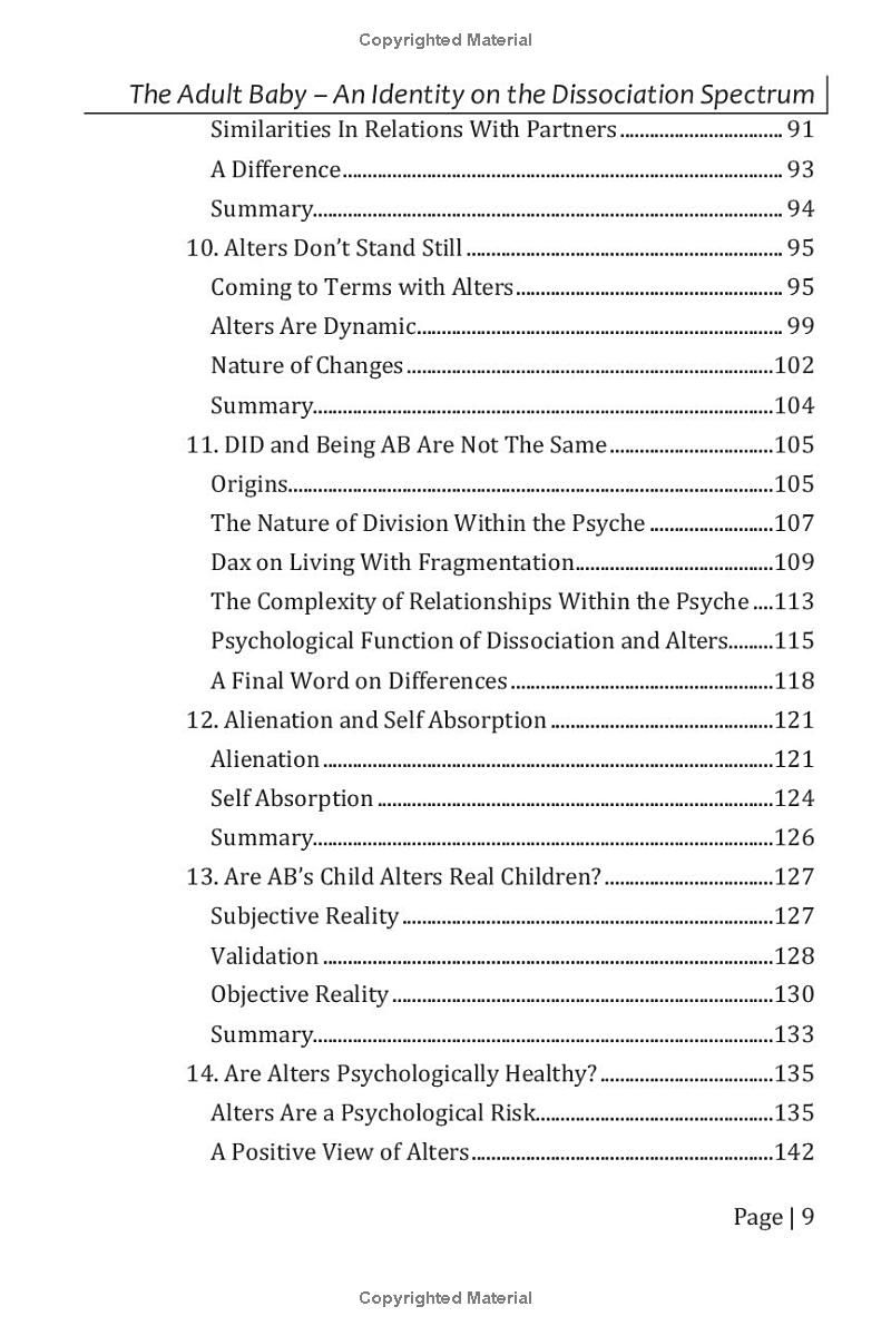 The Adult Baby (Diaper Version): An identity on the dissociation spectrum