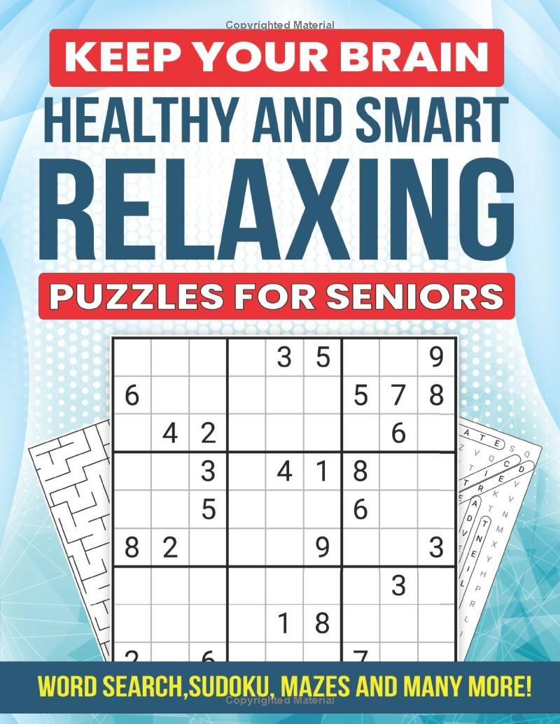 Keep your brain healthy and smart: Relaxing Puzzles for Seniors